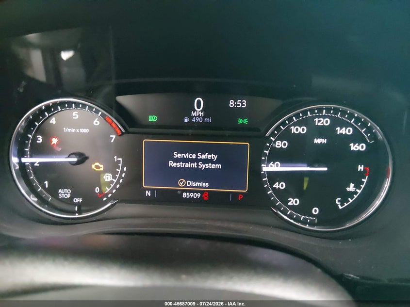 2022 Cadillac Xt5 VIN 1GYKNAR40NZ136051 IAAI salvage auction — FRONT END, Salvage Title, sold $5,425 on 2026-09-08 (photo 7)