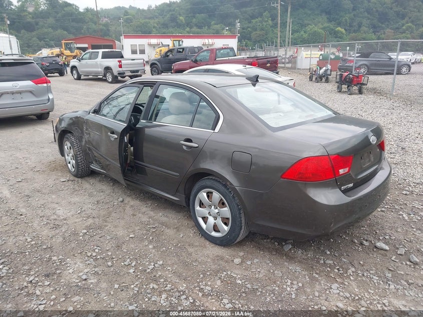 2010 Kia Optima VIN KNAGG4A84A5375171 IAAI salvage auction — SIDE, Salvage (Pennsylvania), sold $975 on 2026-07-31 (photo 3)