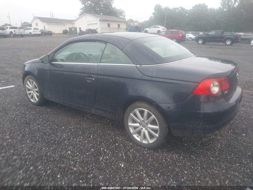 2011 Volkswagen Eos VIN WVWAW7AH6BV003863 IAAI salvage auction — NORMAL WEAR, Clear (South Carolina), sold $25 on 2026-08-04 (photo 3)