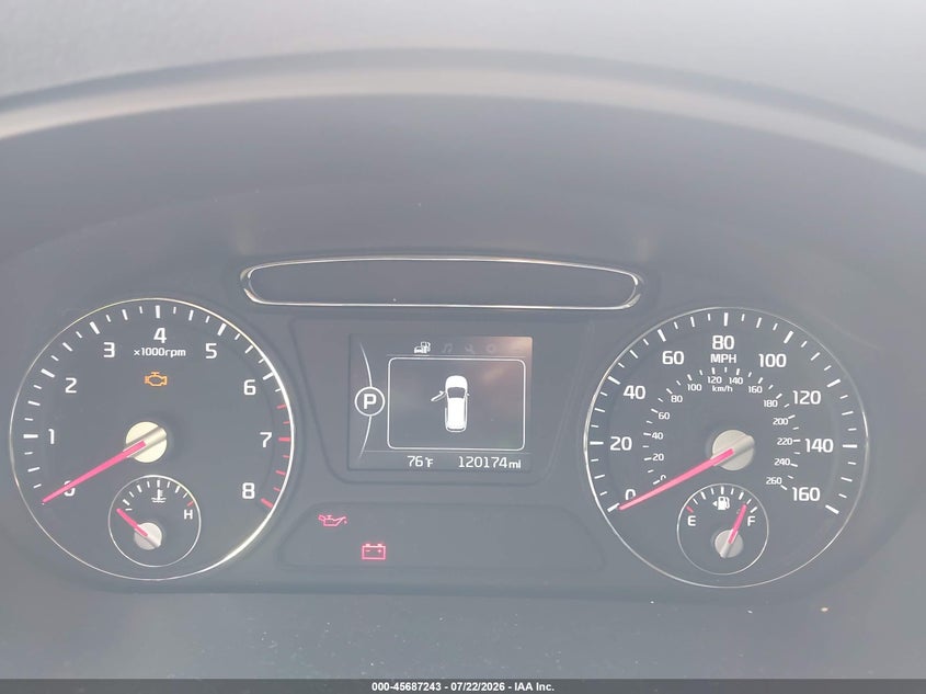 2018 Kia Sorento VIN 5XYPG4A30JG423506 IAAI salvage auction — NORMAL WEAR, Clear (Pennsylvania), sold $1,550 on 2026-07-28 (photo 7)