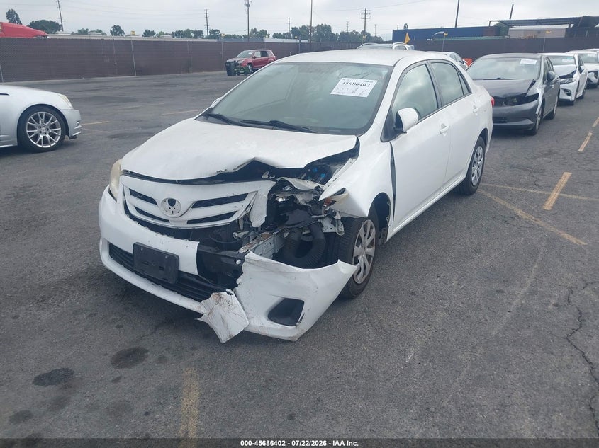 2011 Toyota Corolla VIN JTDBU4EEXB9161236 IAAI salvage auction — FRONT END, Salvage (California), sold $1,450 on 2026-08-07 (photo 2)