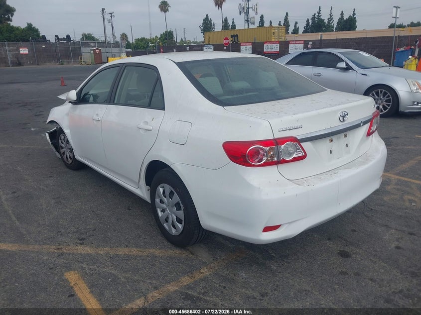 2011 Toyota Corolla VIN JTDBU4EEXB9161236 IAAI salvage auction — FRONT END, Salvage (California), sold $1,450 on 2026-08-07 (photo 3)