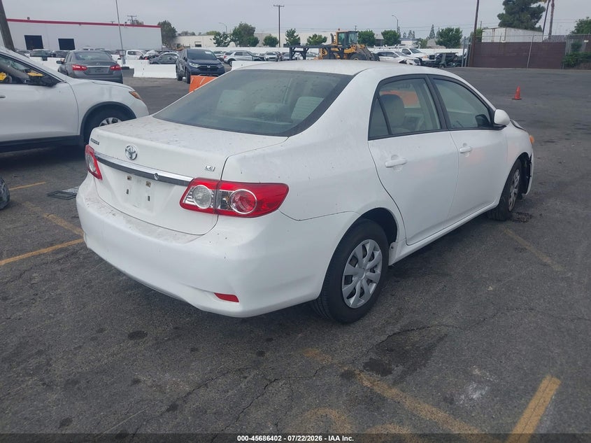 2011 Toyota Corolla VIN JTDBU4EEXB9161236 IAAI salvage auction — FRONT END, Salvage (California), sold $1,450 on 2026-08-07 (photo 4)