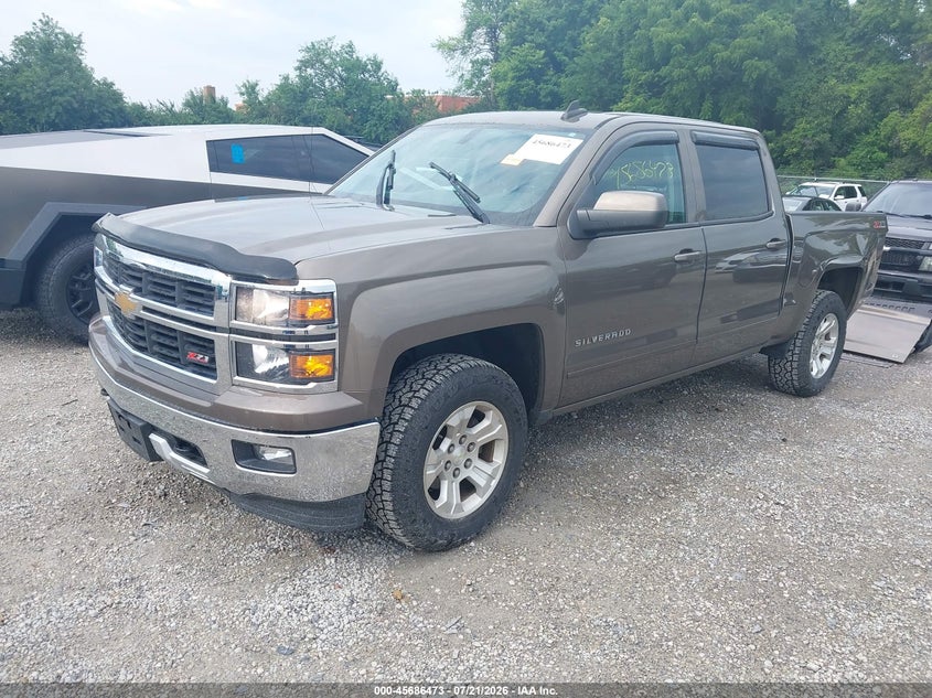 2015 Chevrolet Silverado VIN 3GCUKREC9FG357913 IAAI salvage auction — REAR END, Wait Title, sold $8,200 on 2026-08-01 (photo 2)