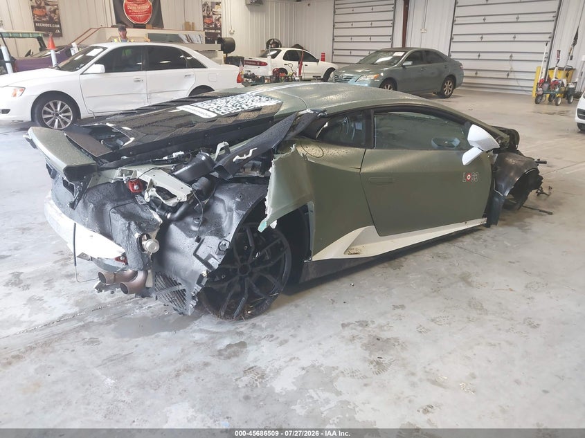 2017 Lamborghini Huracan VIN ZHWUC1ZF5HLA06385 IAAI salvage auction — ALL OVER, Rebuildable (Florida), sold $59,500 on 2026-09-08 (photo 4)