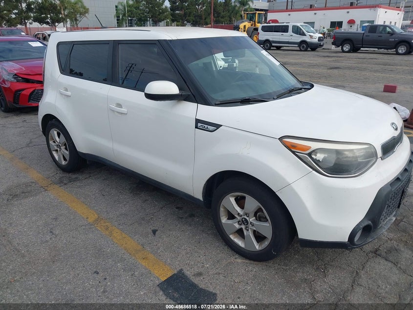 2019 Kia Soul VIN KNDJN2A21K7007566 IAAI salvage auction — NORMAL WEAR, Salvage Title - Dealer (California), sold $325 on 2026-07-28 (photo 1)