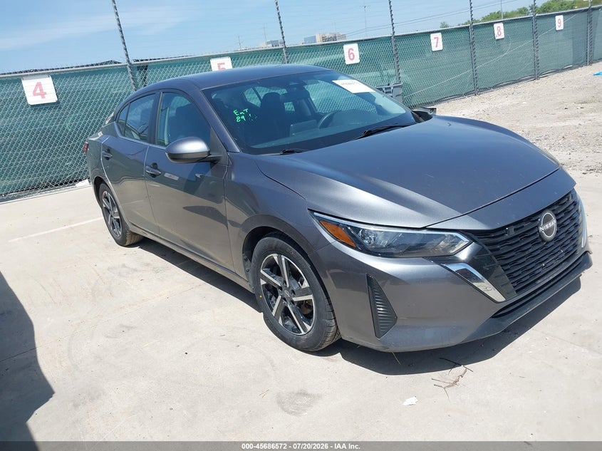 2025 Nissan Sentra VIN 3N1AB8CV5SY239429 IAAI salvage auction — LEFT FRONT, Enterprise Vehicles Clear Only (Illinois), sold $9,600 on 2026-07-29 (photo 1)