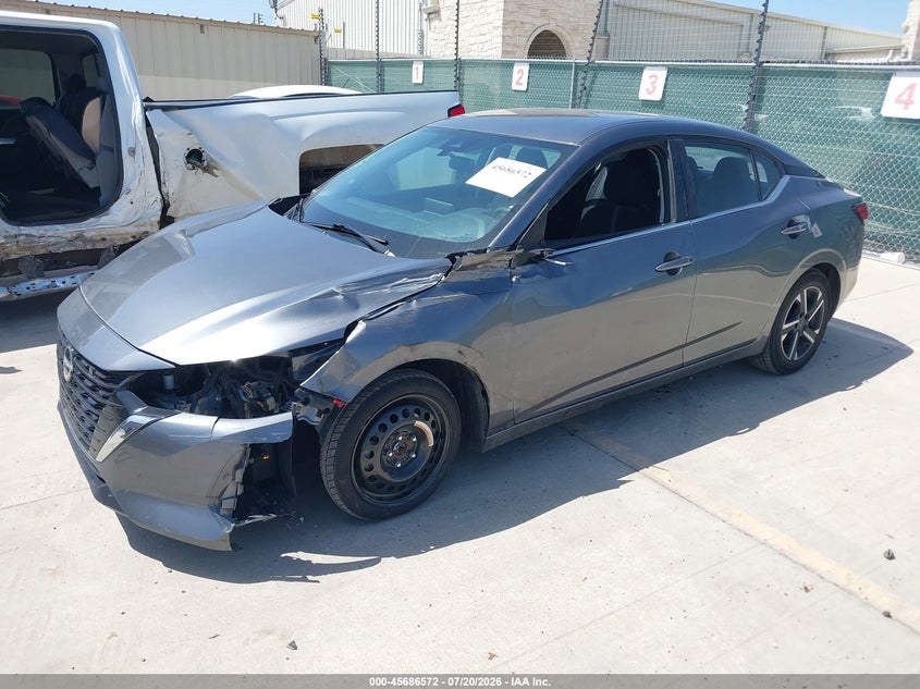 2025 Nissan Sentra VIN 3N1AB8CV5SY239429 IAAI salvage auction — LEFT FRONT, Enterprise Vehicles Clear Only (Illinois), sold $9,600 on 2026-07-29 (photo 2)