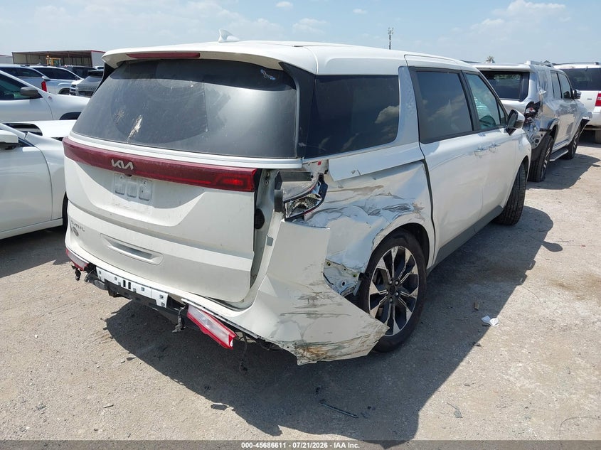 2023 Kia Carnival VIN KNDNC5H31P6300744 IAAI salvage auction — RIGHT REAR, Salvage Title, sold $10,700 on 2026-08-25 (photo 4)