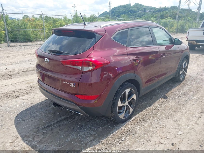 2016 Hyundai Tucson VIN KM8J3CA29GU223570 IAAI salvage auction — NORMAL WEAR, Clear (Pennsylvania), sold $425 on 2026-07-28 (photo 4)