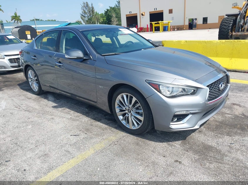 2019 Infiniti Q50 VIN JN1EV7AP5KM519541 IAAI salvage auction — UNKNOWN, Salvage (Florida), sold $9,700 on 2026-08-02 (photo 1)