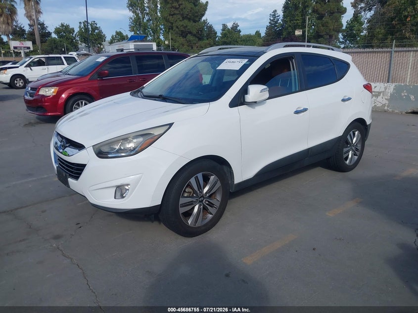 2015 Hyundai Tucson VIN KM8JU3AG3FU027986 IAAI salvage auction — NORMAL WEAR, Clear - Dealer Only (California), sold $1,200 on 2026-07-29 (photo 2)