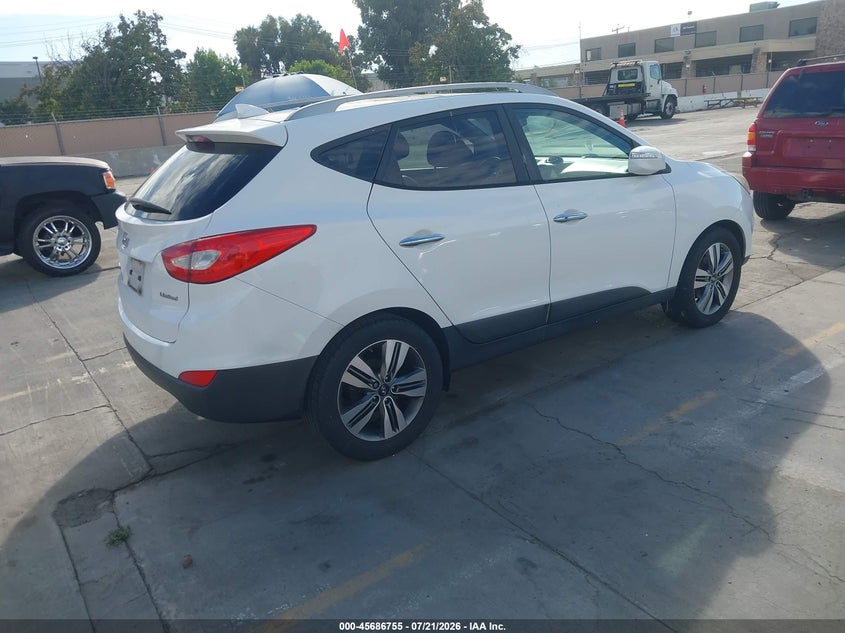 2015 Hyundai Tucson VIN KM8JU3AG3FU027986 IAAI salvage auction — NORMAL WEAR, Clear - Dealer Only (California), sold $1,200 on 2026-07-29 (photo 4)