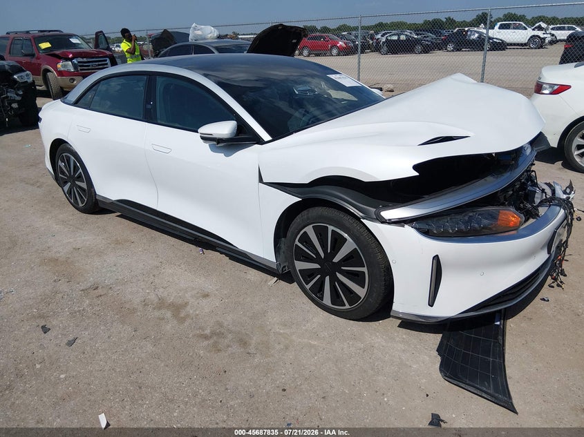 2023 Lucid Air VIN 50EA1TEA8PA004804 IAAI salvage auction — FRONT END, Wait Title, sold $6,250 on 2026-09-03 (photo 1)