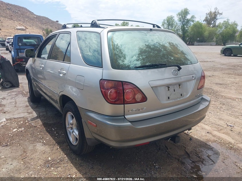 1999 Lexus Rx 300 VIN JT6GF10U7X0034492 IAAI salvage auction — NORMAL WEAR, Clear - Dealer Only (California), sold $350 on 2026-07-28 (photo 3)