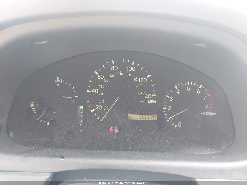 1999 Lexus Rx 300 VIN JT6GF10U7X0034492 IAAI salvage auction — NORMAL WEAR, Clear - Dealer Only (California), sold $350 on 2026-07-28 (photo 7)