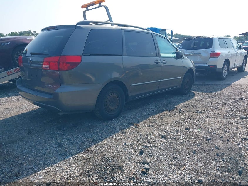 2004 Toyota Sienna VIN 5TDZA23C44S092111 IAAI salvage auction — NORMAL WEAR, Clear (Maryland), sold $400 on 2026-07-30 (photo 4)