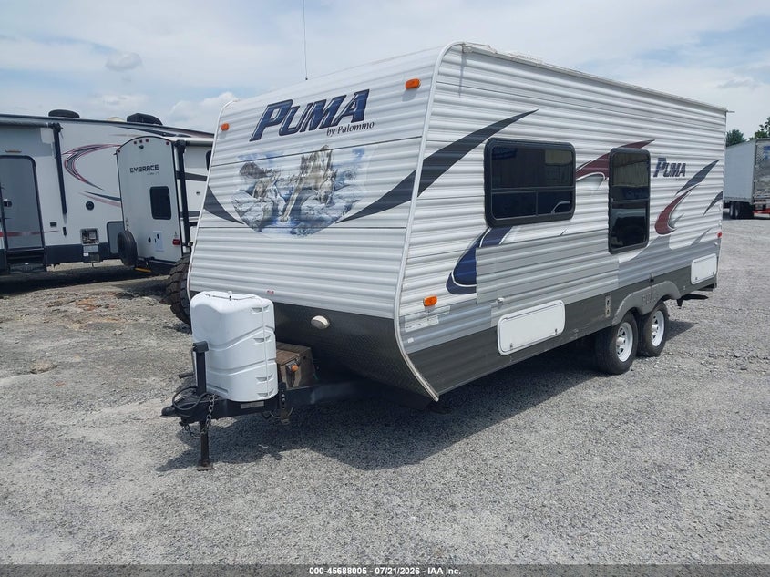 2013 Puma Pt18db VIN 4X4TPUT22DP042741 IAAI salvage auction — UNKNOWN, Clear (Indiana), sold $1,450 on 2026-07-24 (photo 2)
