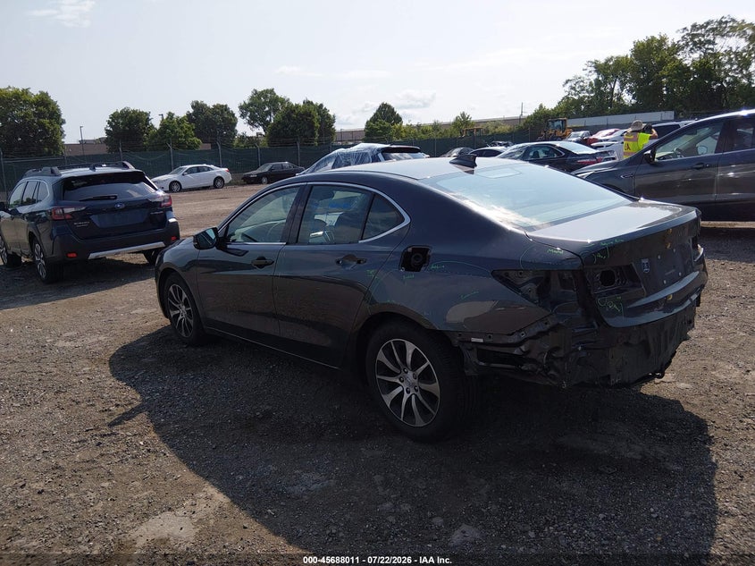 2016 Acura Tlx VIN 19UUB1F33GA014094 IAAI salvage auction — REAR END, Salvage (Pennsylvania), sold $2,750 on 2026-08-02 (photo 3)