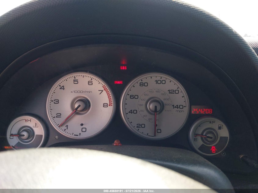 2002 Acura Rsx VIN JH4DC53812C029840 IAAI salvage auction — NORMAL WEAR, Clear - Dealer Only (California), sold $25 on 2026-07-23 (photo 7)