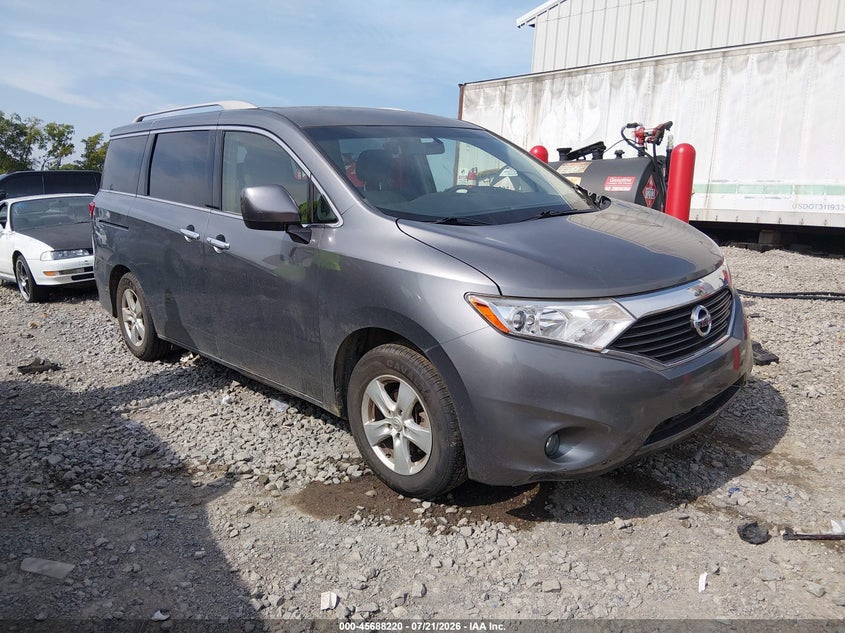 2017 Nissan Quest VIN JN8AE2KP1H9166891 IAAI salvage auction — NORMAL WEAR, Clear (Tennessee), sold $25 on 2026-07-30 (photo 1)