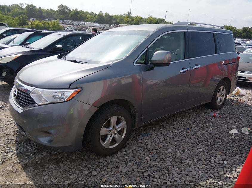 2017 Nissan Quest VIN JN8AE2KP1H9166891 IAAI salvage auction — NORMAL WEAR, Clear (Tennessee), sold $25 on 2026-07-30 (photo 2)