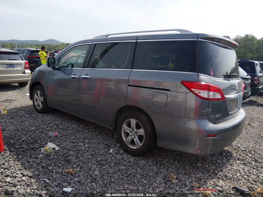 2017 Nissan Quest VIN JN8AE2KP1H9166891 IAAI salvage auction — NORMAL WEAR, Clear (Tennessee), sold $25 on 2026-07-30 (photo 3)