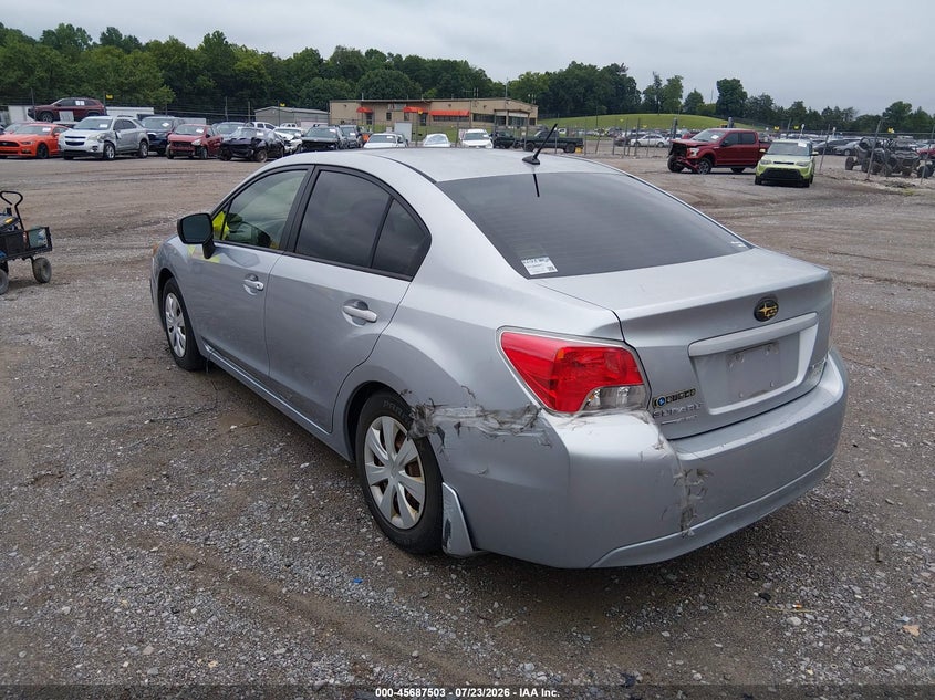 2013 Subaru Impreza VIN JF1GJAA66DG006134 IAAI salvage auction — REAR END, Clear (Tennessee), sold $25 on 2026-07-29 (photo 3)