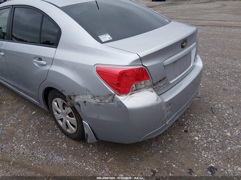 2013 Subaru Impreza VIN JF1GJAA66DG006134 IAAI salvage auction — REAR END, Clear (Tennessee), sold $25 on 2026-07-29 (photo 6)