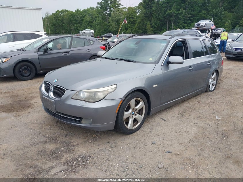 2008 BMW 5 series VIN WBAPT73528CX00390 IAAI salvage auction — NORMAL WEAR, Clear (Massachusetts), sold $500 on 2026-08-01 (photo 2)