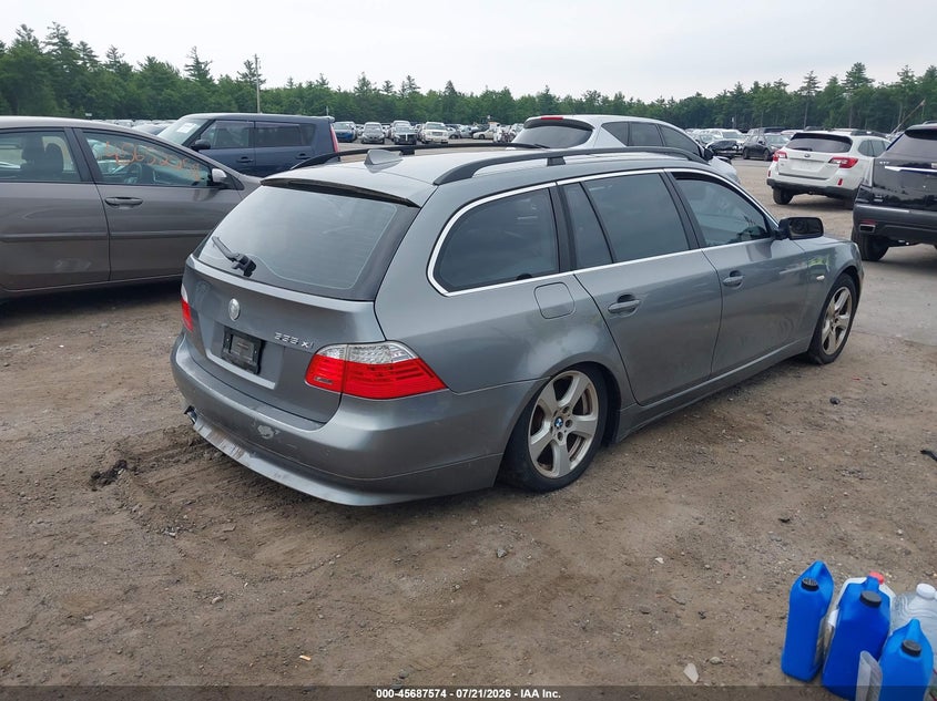 2008 BMW 5 series VIN WBAPT73528CX00390 IAAI salvage auction — NORMAL WEAR, Clear (Massachusetts), sold $500 on 2026-08-01 (photo 4)