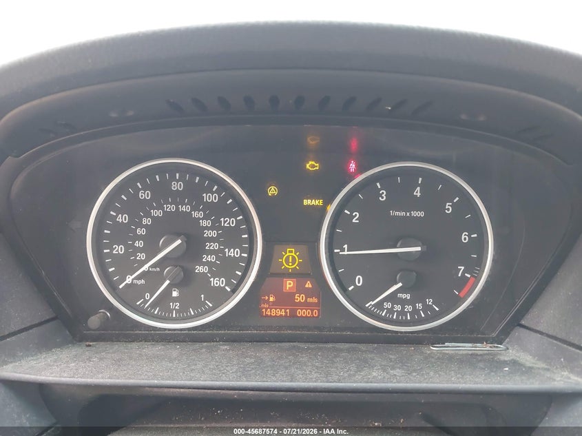 2008 BMW 5 series VIN WBAPT73528CX00390 IAAI salvage auction — NORMAL WEAR, Clear (Massachusetts), sold $500 on 2026-08-01 (photo 7)