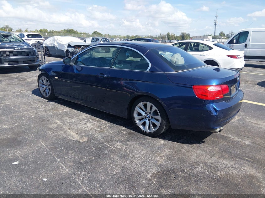 2011 BMW 3 series VIN WBADW3C53BE439706 IAAI salvage auction — LEFT FRONT, Salvage (California), sold $825 on 2026-08-20 (photo 3)