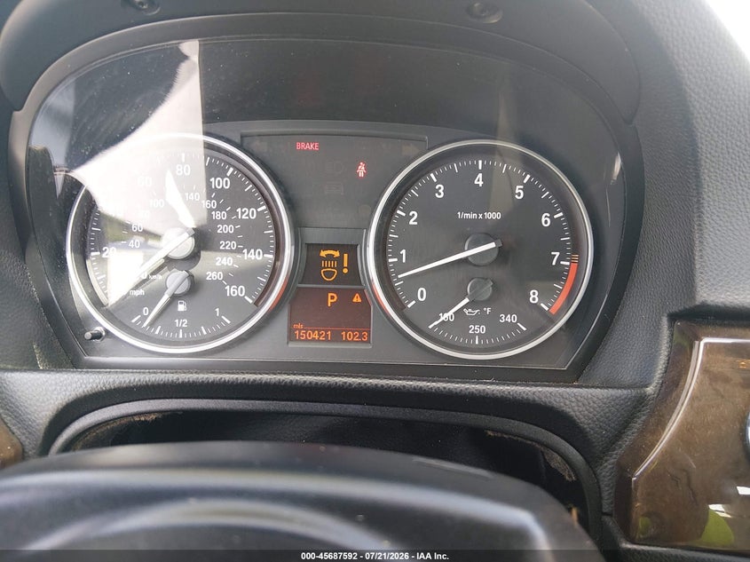 2011 BMW 3 series VIN WBADW3C53BE439706 IAAI salvage auction — LEFT FRONT, Salvage (California), sold $825 on 2026-08-20 (photo 7)