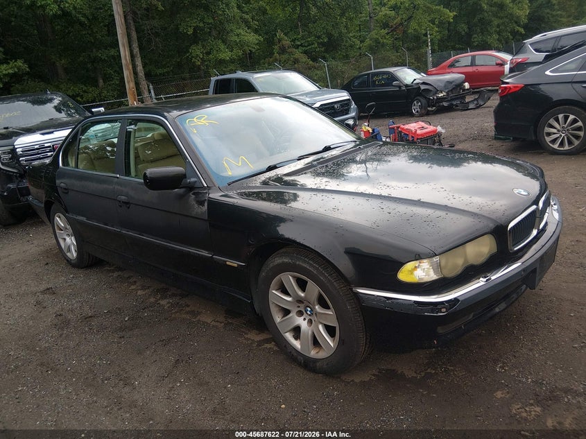 2001 BMW 7 series VIN WBAGH834X1DP28405 IAAI salvage auction — NORMAL WEAR, Clear (Maryland), sold $1,150 on 2026-07-29 (photo 1)
