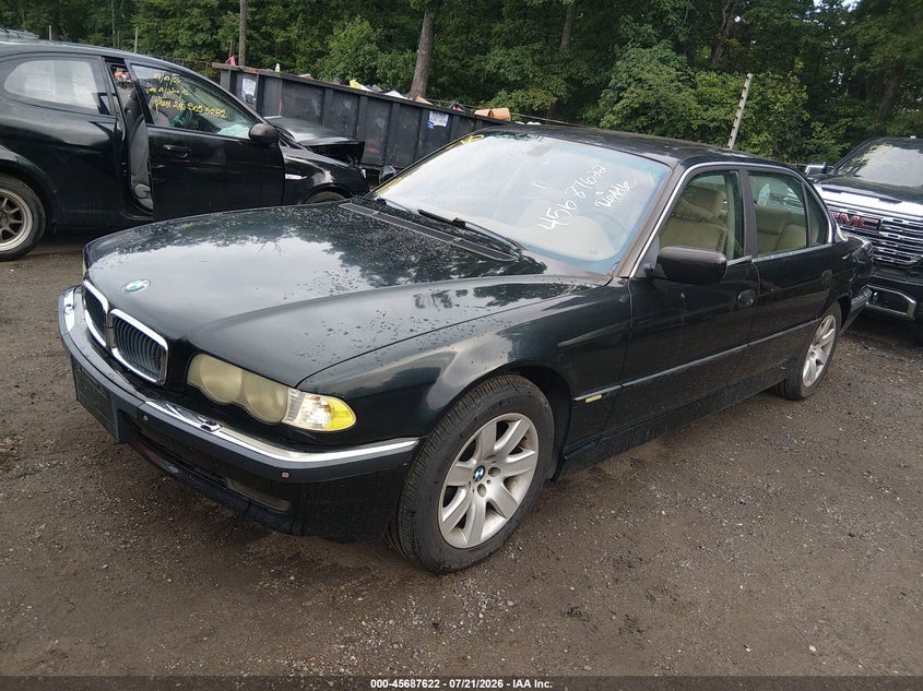 2001 BMW 7 series VIN WBAGH834X1DP28405 IAAI salvage auction — NORMAL WEAR, Clear (Maryland), sold $1,150 on 2026-07-29 (photo 2)