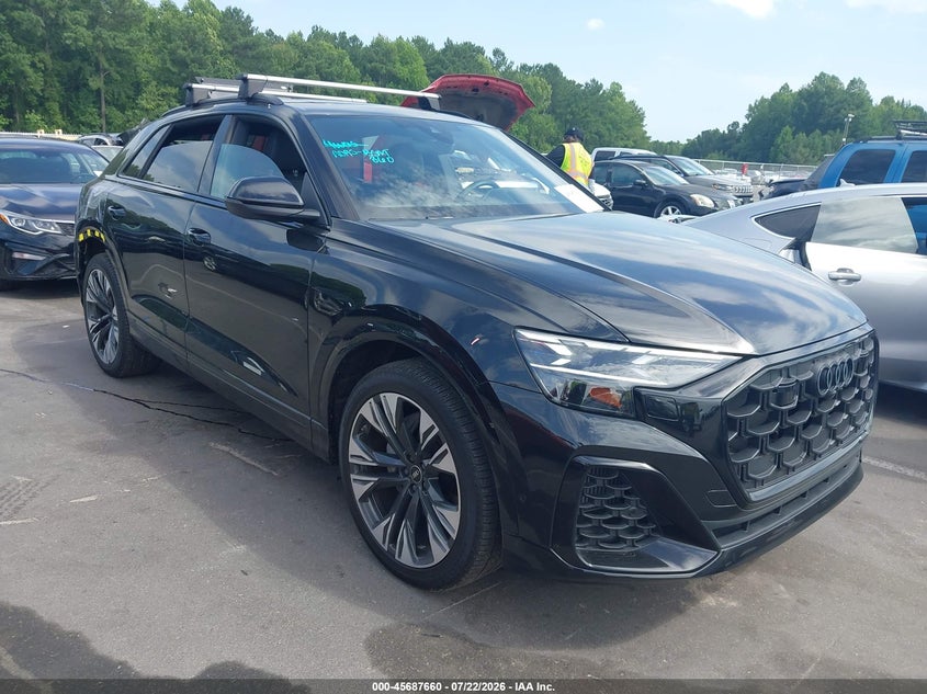 2025 Audi Q8 VIN WA1FVBF14SD015307 IAAI salvage auction — REAR END, Salvage (North Carolina), sold $38,750 on 2026-08-06 (photo 1)