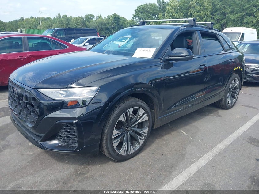2025 Audi Q8 VIN WA1FVBF14SD015307 IAAI salvage auction — REAR END, Salvage (North Carolina), sold $38,750 on 2026-08-06 (photo 2)