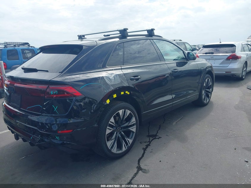 2025 Audi Q8 VIN WA1FVBF14SD015307 IAAI salvage auction — REAR END, Salvage (North Carolina), sold $38,750 on 2026-08-06 (photo 4)
