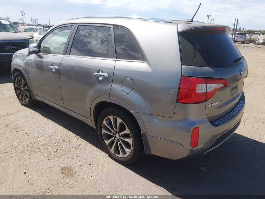 2014 Kia Sorento VIN 5XYKW4A70EG495344 IAAI salvage auction — NORMAL WEAR, Clear - Dealer Only (California), sold $25 on 2026-07-29 (photo 3)