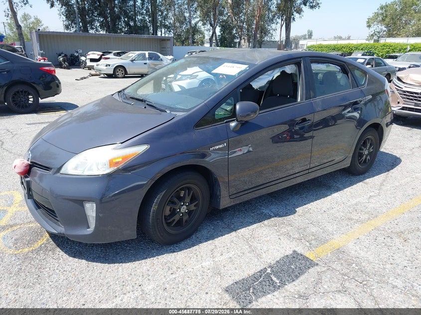 2014 Toyota Prius VIN JTDKN3DU7E1770593 IAAI salvage auction — RIGHT SIDE, Non-Repairable (California), sold $25 on 2026-07-28 (photo 2)