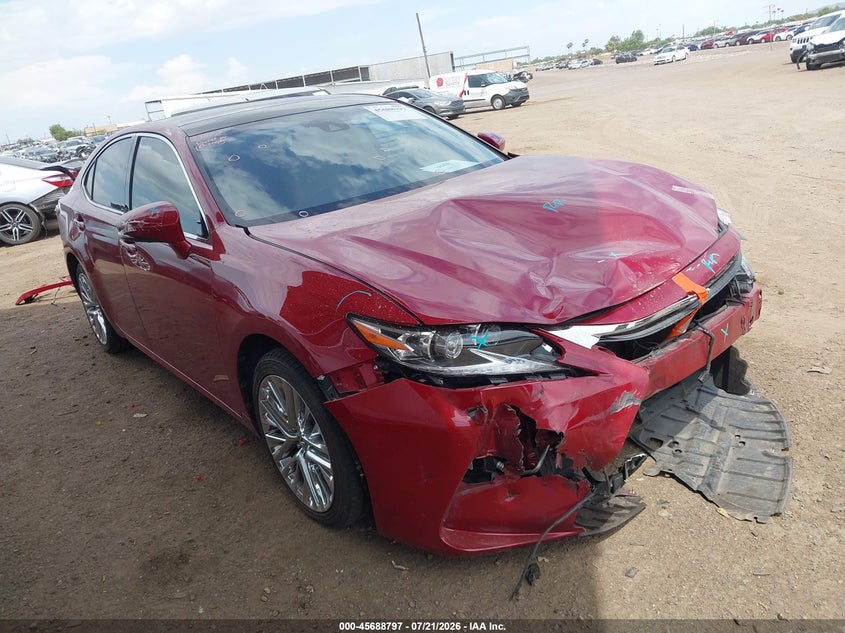 2016 Lexus ES VIN JTHBK1GG8G2220026 IAAI salvage auction — FRONT END, Salvage (Arizona), sold $5,300 on 2026-08-03 (photo 1)