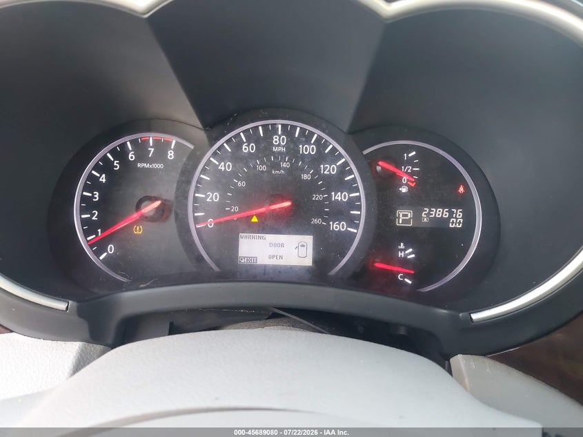 2012 Nissan Quest VIN JN8AE2KP8C9046207 IAAI salvage auction — NORMAL WEAR, Original (Texas), sold $25 on 2026-07-29 (photo 7)