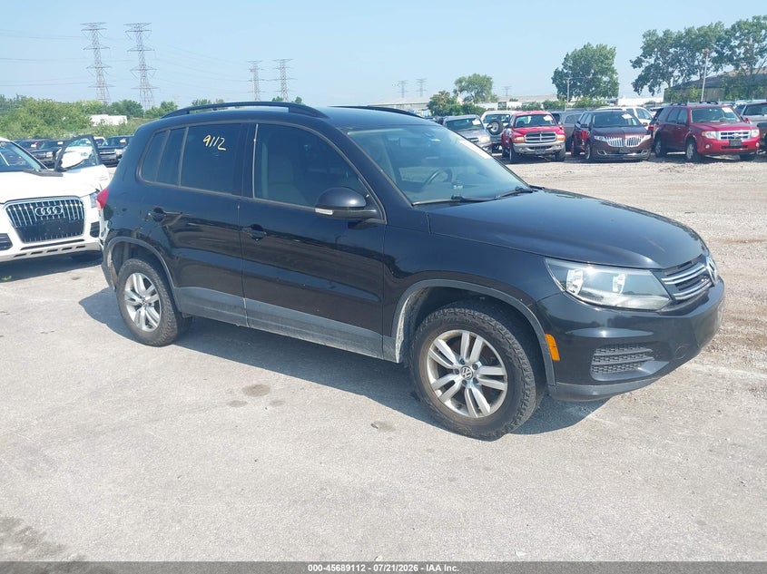 2017 Volkswagen Tiguan VIN WVGBV7AX3HW508210 IAAI salvage auction — NORMAL WEAR, Clear (Illinois), sold $1,250 on 2026-07-29 (photo 1)