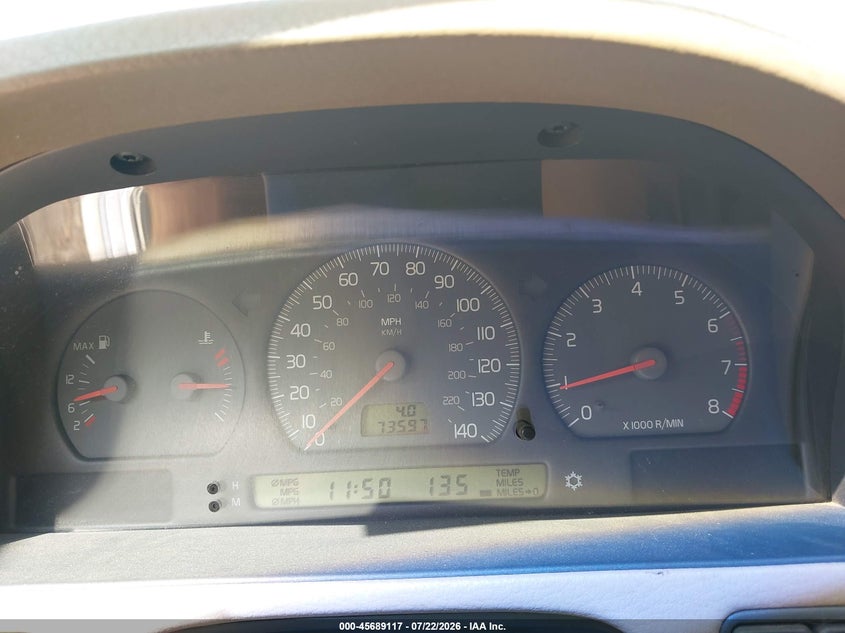 2000 Volvo C70 VIN YV1NC53D6YJ009875 IAAI salvage auction — NORMAL WEAR, Clear (Michigan), sold $525 on 2026-07-27 (photo 7)