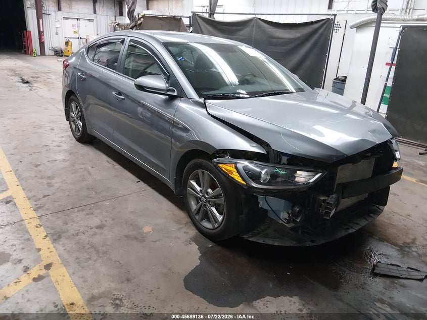 2018 Hyundai Elantra VIN 5NPD84LFXJH253347 IAAI salvage auction — FRONT END, Salvage Title, sold $2,850 on 2026-08-28 (photo 1)