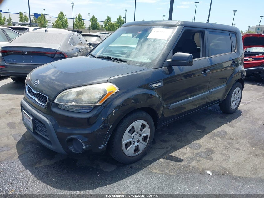 2012 Kia Soul VIN KNDJT2A55C7411410 IAAI salvage auction — REAR END, Salvage Title, sold $975 on 2026-07-31 (photo 2)