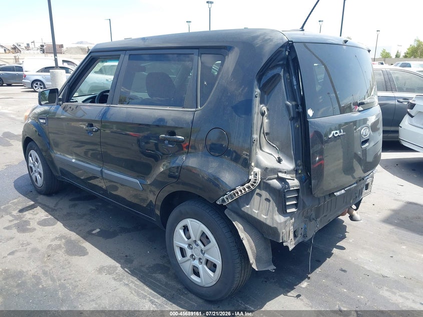 2012 Kia Soul VIN KNDJT2A55C7411410 IAAI salvage auction — REAR END, Salvage Title, sold $975 on 2026-07-31 (photo 3)