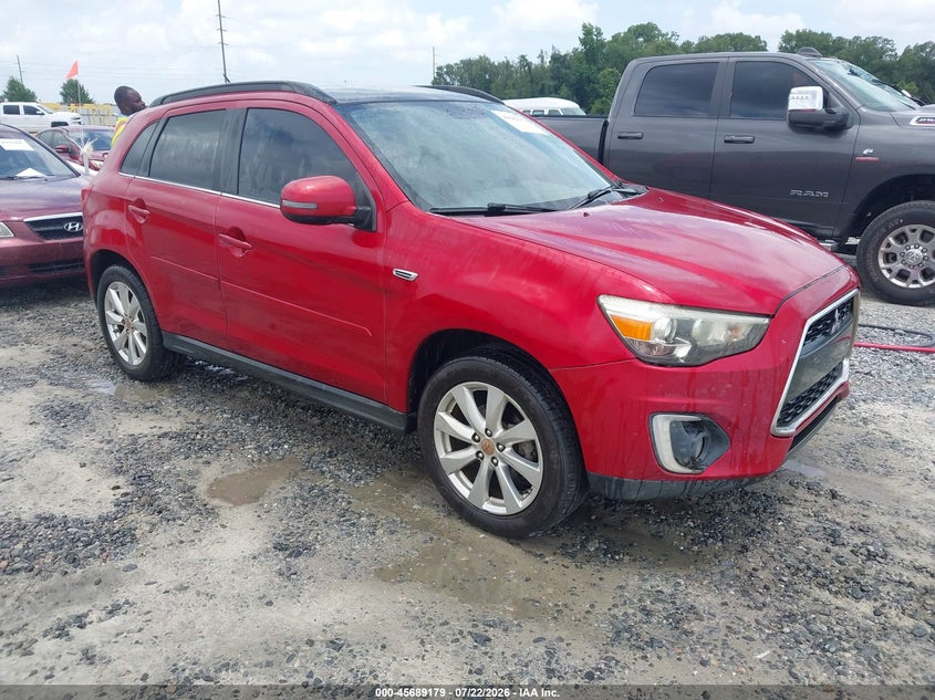 2015 Mitsubishi Outlander sport VIN 4A4AP4AW6FE034491 IAAI salvage auction — NORMAL WEAR, Repossession Paperwork (Georgia), sold $850 on 2026-09-02 (photo 1)