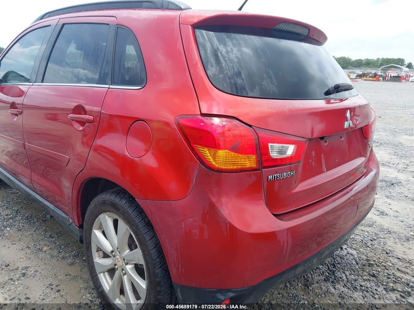 2015 Mitsubishi Outlander sport VIN 4A4AP4AW6FE034491 IAAI salvage auction — NORMAL WEAR, Repossession Paperwork (Georgia), sold $850 on 2026-09-02 (photo 6)